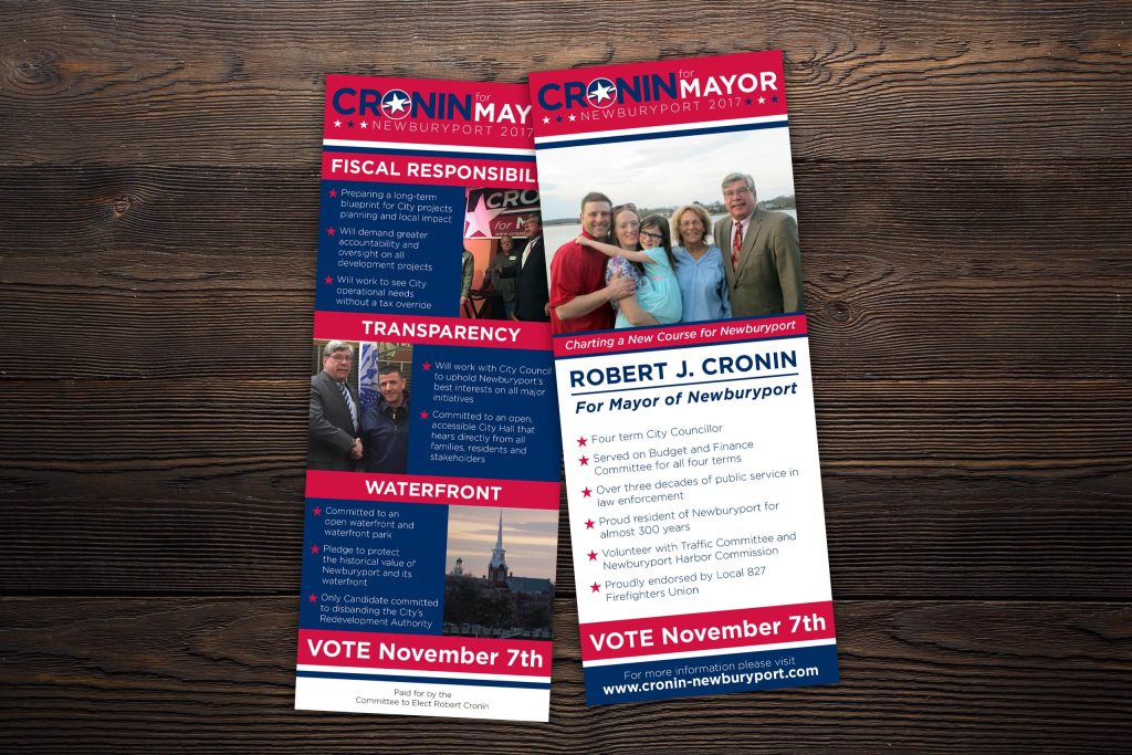 Cronin for Mayor Card